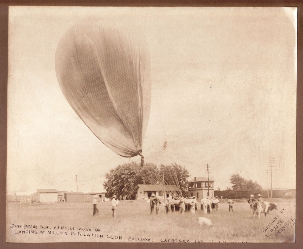 1911 Balloon Landing at LaCrosse